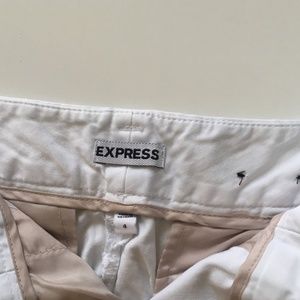 Express white shorts